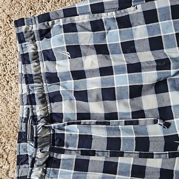Nautical sleepwear pants, blue plaid, size  M - Picture 2 of 6